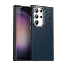 For Samsung Galaxy S23 Ultra 5G Carbon Fiber Series IMD Phone Case(Blue) - 1