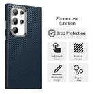For Samsung Galaxy S23 Ultra 5G Carbon Fiber Series IMD Phone Case(Blue) - 2