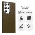 For Samsung Galaxy S23 Ultra 5G Carbon Fiber Series IMD Phone Case(Brown) - 2