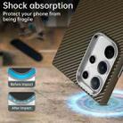 For Samsung Galaxy S23 Ultra 5G Carbon Fiber Series IMD Phone Case(Brown) - 3