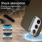 For Samsung Galaxy S24 FE 5G Carbon Fiber Series IMD Phone Case(Brown) - 3