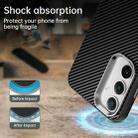 For Samsung Galaxy S23 FE 5G Carbon Fiber Series IMD Phone Case(Black) - 3