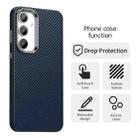 For Samsung Galaxy S23 FE 5G Carbon Fiber Series IMD Phone Case(Blue) - 2