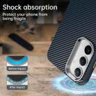 For Samsung Galaxy S23 FE 5G Carbon Fiber Series IMD Phone Case(Blue) - 3