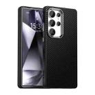 For Samsung Galaxy S25 Ultra 5G Carbon Fiber Series IMD Phone Case(Black) - 1