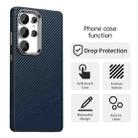 For Samsung Galaxy S25 Ultra 5G Carbon Fiber Series IMD Phone Case(Blue) - 2