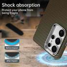 For Samsung Galaxy S25 Ultra 5G Carbon Fiber Series IMD Phone Case(Brown) - 3
