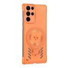 For Samsung Galaxy S24 Ultra 5G Ice Sense Series Graphene Cooling MagSafe Holder Phone Case(Orange) - 2