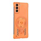 For Samsung Galaxy S22+ 5G Ice Sense Series Graphene Cooling MagSafe Holder Phone Case(Orange) - 2