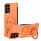 For Samsung Galaxy S25 Ultra 5G Ice Sense Series Graphene Cooling MagSafe Holder Phone Case(Orange) - 1