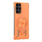 For Samsung Galaxy S25 Ultra 5G Ice Sense Series Graphene Cooling MagSafe Holder Phone Case(Orange) - 2