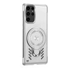 For Samsung Galaxy S25 Ultra 5G Ice Sense Series Graphene Cooling MagSafe Holder Phone Case(Silver) - 2