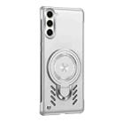 For Samsung Galaxy S25 5G Ice Sense Series Graphene Cooling MagSafe Holder Phone Case(Silver) - 2
