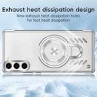 For Samsung Galaxy S25+ 5G Ice Sense Series Graphene Cooling MagSafe Holder Phone Case(Orange) - 3