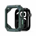 For Apple Watch Series 7 / 8 / 9 41mm DUX DUCIS Damo Series TPU+PC Hollow Watch Protective Case(Green) - 1