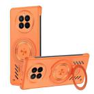 For Huawei Mate 50 Pro Ice Sense Series Graphene Cooling MagSafe Holder Phone Case(Orange) - 1