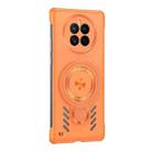 For Huawei Mate 50 Pro Ice Sense Series Graphene Cooling MagSafe Holder Phone Case(Orange) - 2