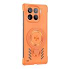 For Xiaomi 15 Pro Ice Sense Series Graphene Cooling MagSafe Holder Phone Case(Orange) - 2