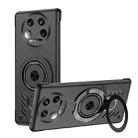 For Xiaomi 14 Ultra Ice Sense Series Graphene Cooling MagSafe Holder Phone Case(Black) - 1