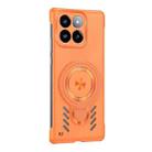For Xiaomi 14 Pro Ice Sense Series Graphene Cooling MagSafe Holder Phone Case(Orange) - 2