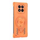 For Redmi Note 14 Pro 5G Ice Sense Series Graphene Cooling MagSafe Holder Phone Case(Orange) - 2