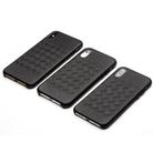 For iPhone XR QIALINO Shockproof Weave Cowhide Leather Protective Case(Black) - 2