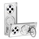 For vivo X200 Ice Sense Series Graphene Cooling MagSafe Holder Phone Case(Silver) - 1