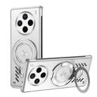 For vivo X200 Pro Ice Sense Series Graphene Cooling MagSafe Holder Phone Case(Silver) - 1