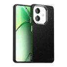 For OPPO A3x 4G Carbon Fiber Series IMD Phone Case(Black) - 1