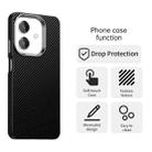 For OPPO A3x 4G Carbon Fiber Series IMD Phone Case(Black) - 2