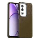 For OPPO A80 5G Carbon Fiber Series IMD Phone Case(Brown) - 1