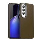 For OPPO K12x 5G India Carbon Fiber Series IMD Phone Case(Brown) - 1