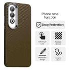For OPPO K12x 5G India Carbon Fiber Series IMD Phone Case(Brown) - 2