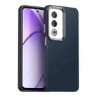 For OPPO A3 Energy Edition Carbon Fiber Series IMD Phone Case(Blue) - 1