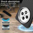 For OPPO Reno12 F 4G Carbon Fiber Series IMD Phone Case(Black) - 3