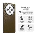 For OPPO Reno12 F 4G Carbon Fiber Series IMD Phone Case(Brown) - 2
