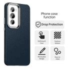 For OPPO Reno12 Global Carbon Fiber Series IMD Phone Case(Blue) - 2