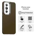 For OPPO Reno12 Global Carbon Fiber Series IMD Phone Case(Brown) - 2