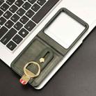 For Infinix Zero Flip Wristband Leather Back Phone Case(Green) - 2