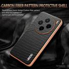 For vivo X200 AZNS Electroplated Edge Carbon Fiber Texture Phone Case(Green) - 3