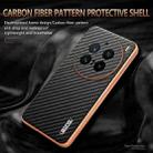 For vivo X200 Pro AZNS Electroplated Edge Carbon Fiber Texture Phone Case(Black) - 3