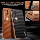 For vivo S20 AZNS Electroplated Edge Carbon Fiber Texture Phone Case(Green) - 3