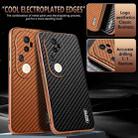 For vivo S20 Pro AZNS Electroplated Edge Carbon Fiber Texture Phone Case(Green) - 3
