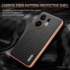 For vivo S30 AZNS Electroplated Edge Carbon Fiber Texture Phone Case(Black) - 3