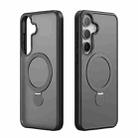 For Samsung Galaxy S25 5G DUX DUCIS Yind Series MagSafe TPU Hybrid PC Phone Case with Stand(Black) - 2