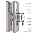 For Samsung Galaxy S25 Ultra 5G DUX DUCIS Yind Series MagSafe TPU Hybrid PC Phone Case with Stand(Grey) - 3