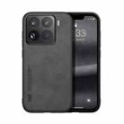 For Xiaomi 15 Pro Skin Feel Magnetic Leather Back Phone Case(Dark Grey) - 1
