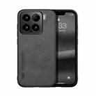 For Xiaomi 15 Skin Feel Magnetic Leather Back Phone Case(Dark Grey) - 1