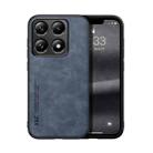 For Xiaomi 14T Skin Feel Magnetic Leather Back Phone Case(Blue) - 1