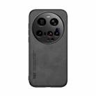 For Xiaomi 15 Ultra Skin Feel Magnetic Leather Back Phone Case(Dark Grey) - 2